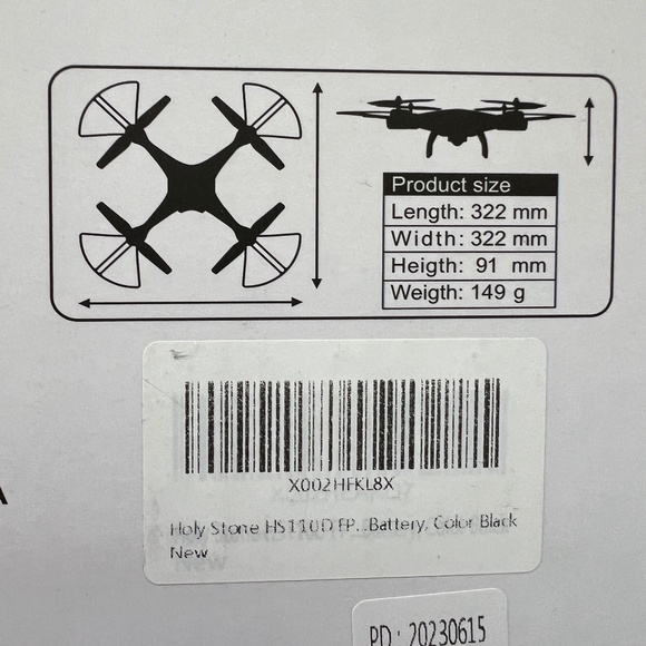 Holy Stone HS110D FPV RC Drone with 1080P HD Camera Live Video, 120° Wide-Angle - Picture 3 of 10